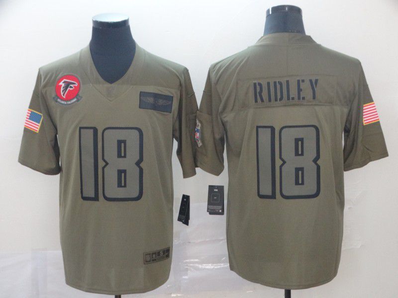 Men Atlanta Falcons #18 Ridley Nike Camo 2019 Salute to Service Limited NFL Jerseys